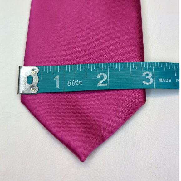 Hot Pink Tie Polyester - Picture 5 of 6